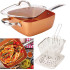 4 PCS Square Copper Cookware Pan Set