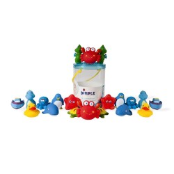 Set of 20 Non-Toxic BPA FREE Floating Bath Toys, Sea Animals Squirter Toys Assorted Tons of Fun Kids & Toddlers by Dimple