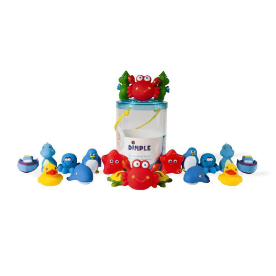 Set of 20 Non-Toxic BPA FREE Floating Bath Toys, Sea Animals Squirter Toys Assorted Tons of Fun Kids & Toddlers by Dimple